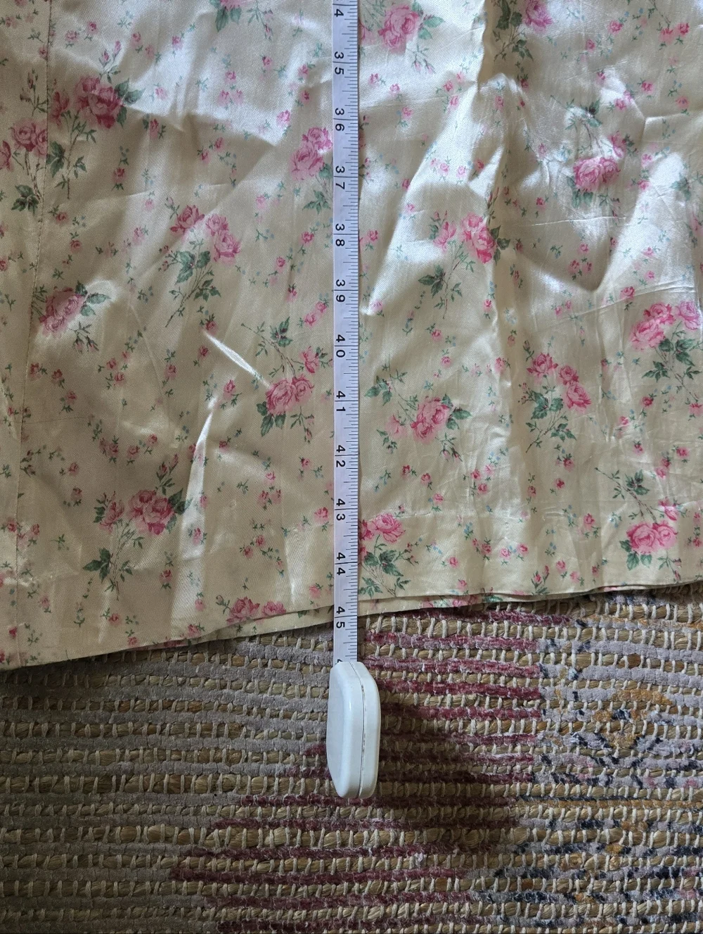 Vintage 60s 70s Does 30s Floral Top And Ultra Wide Leg Pant Suit Set XS S - Picture 15 of 16